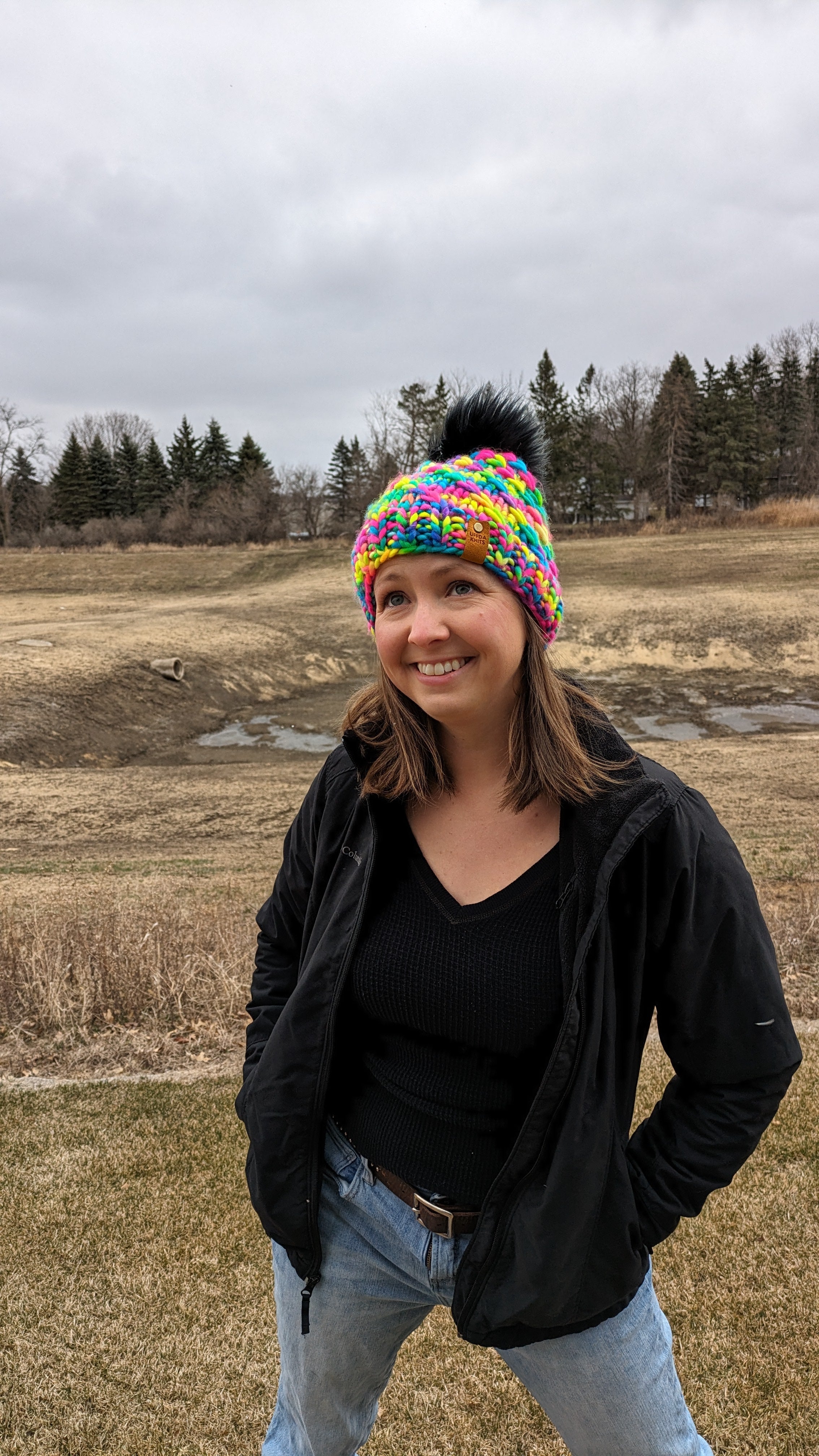 Double Rainbow Swirl Beanie