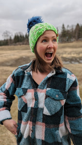 Limeade Braided Beanie