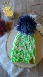 Load image into Gallery viewer, Limeade Braided Beanie
