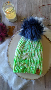 Limeade Braided Beanie