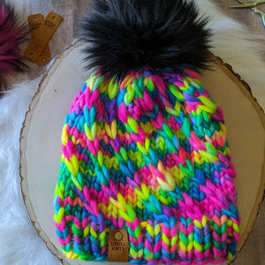 Double Rainbow Swirl Beanie