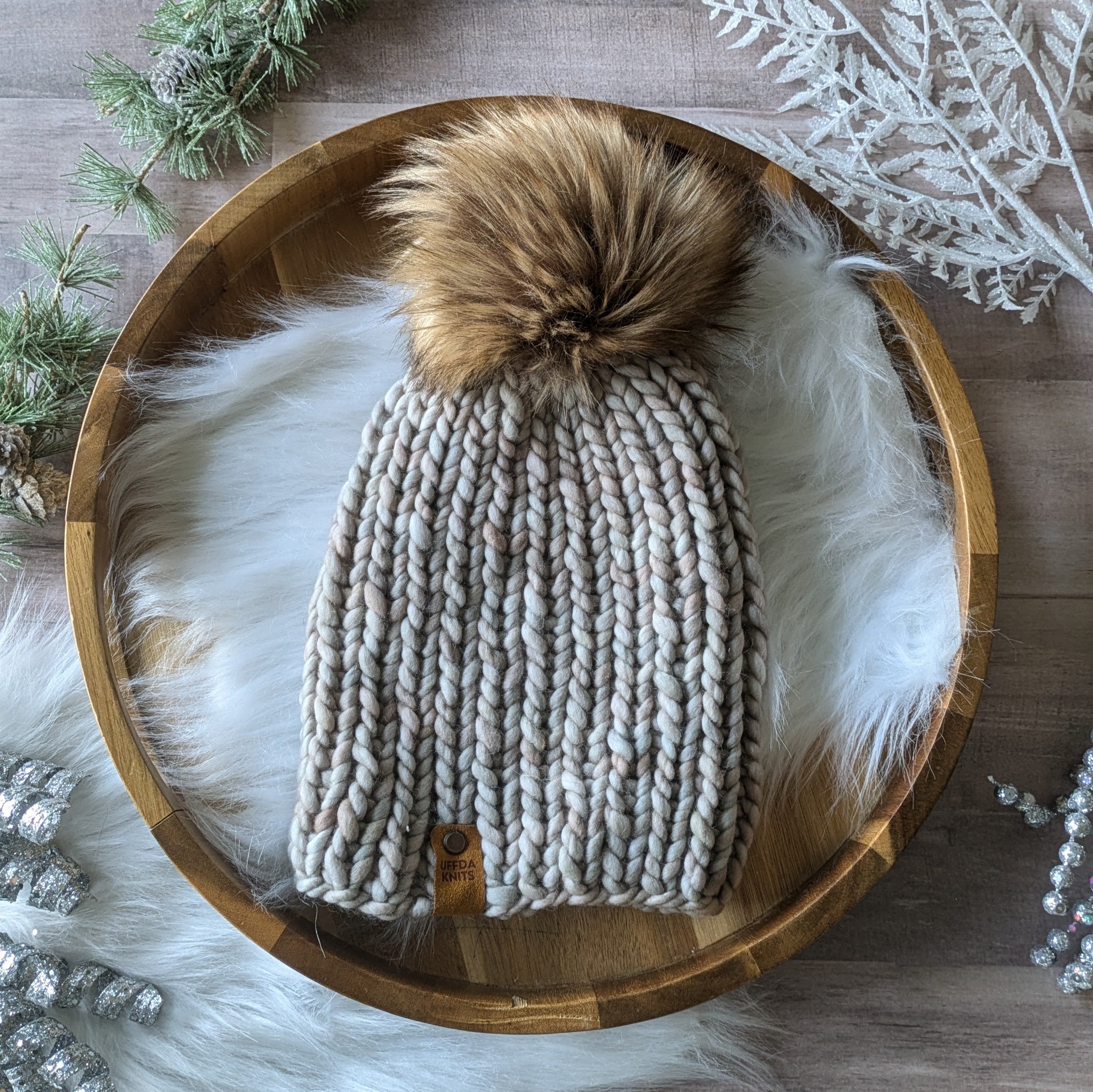 Oatmeal Basic B Beanie