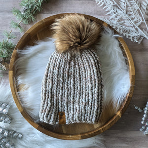 Oatmeal Basic B Beanie