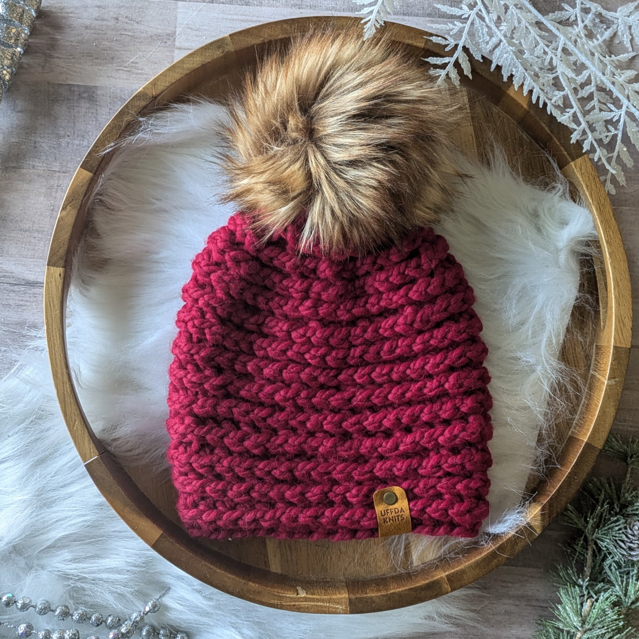 Cranberry Crochet Beanie