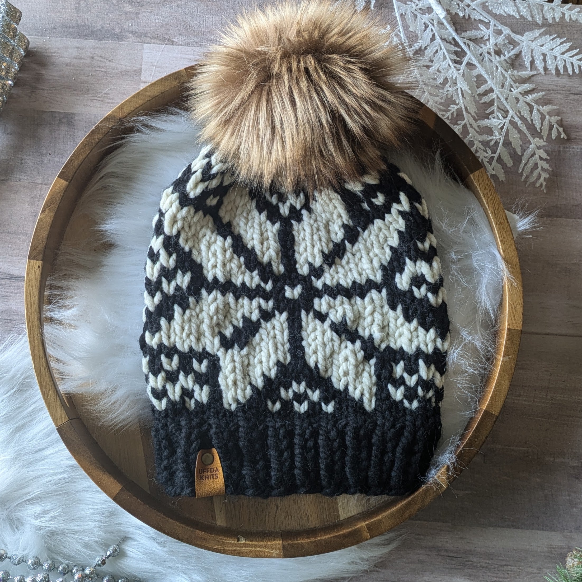 Black Nordic Star Slouch