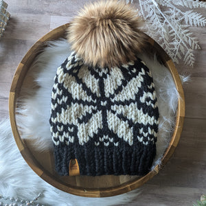 Black Nordic Star Slouch