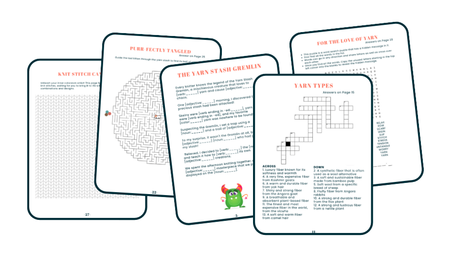 Stitch N Solve: A Knit-Tastic Game Book