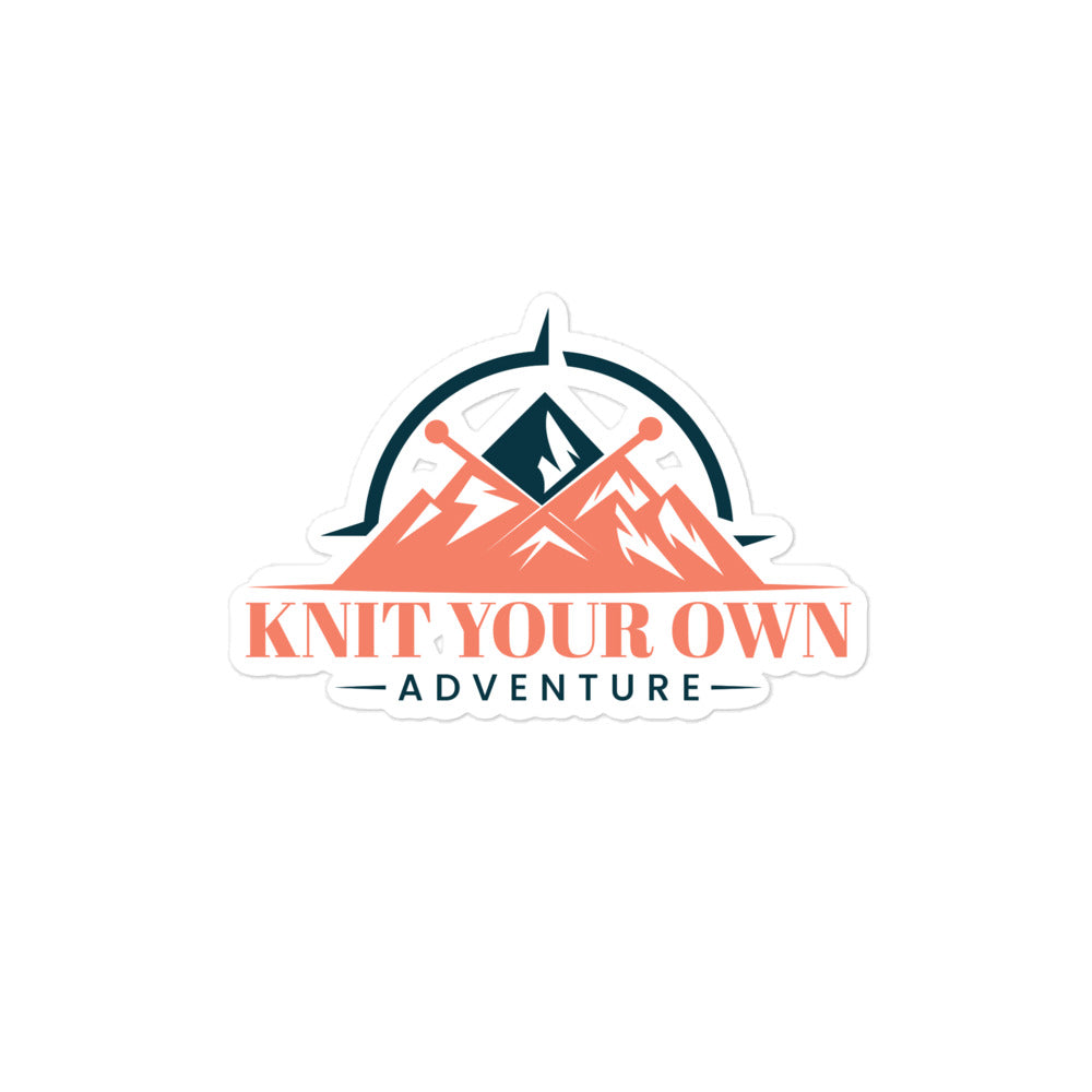 Knit Your Own Adventure Sticker (Multi Color Logo)