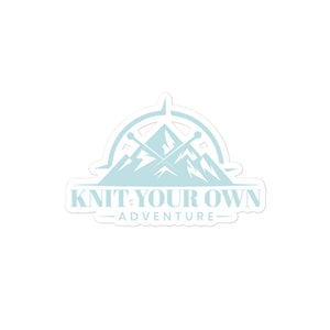 Knit Your Own Adventure Sticker (Blue Logo)