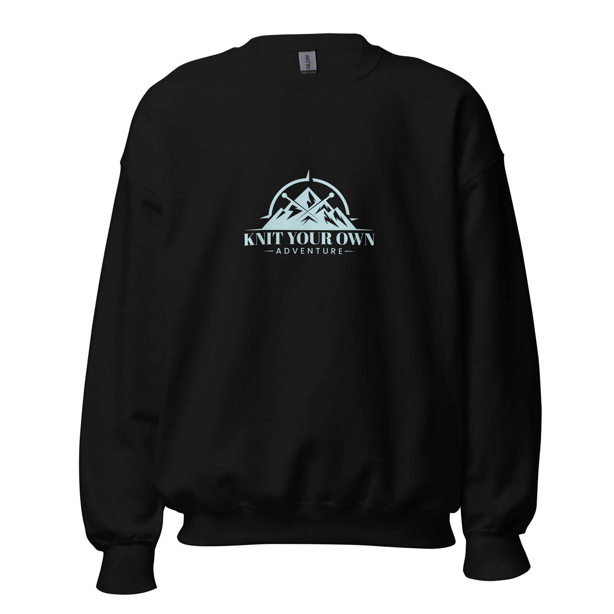 Knit Your Own Adventure Sweatshirt (Blue Logo)