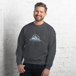 Load image into Gallery viewer, Knit Your Own Adventure Sweatshirt (Blue Logo)
