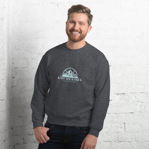 Knit Your Own Adventure Sweatshirt (Blue Logo)