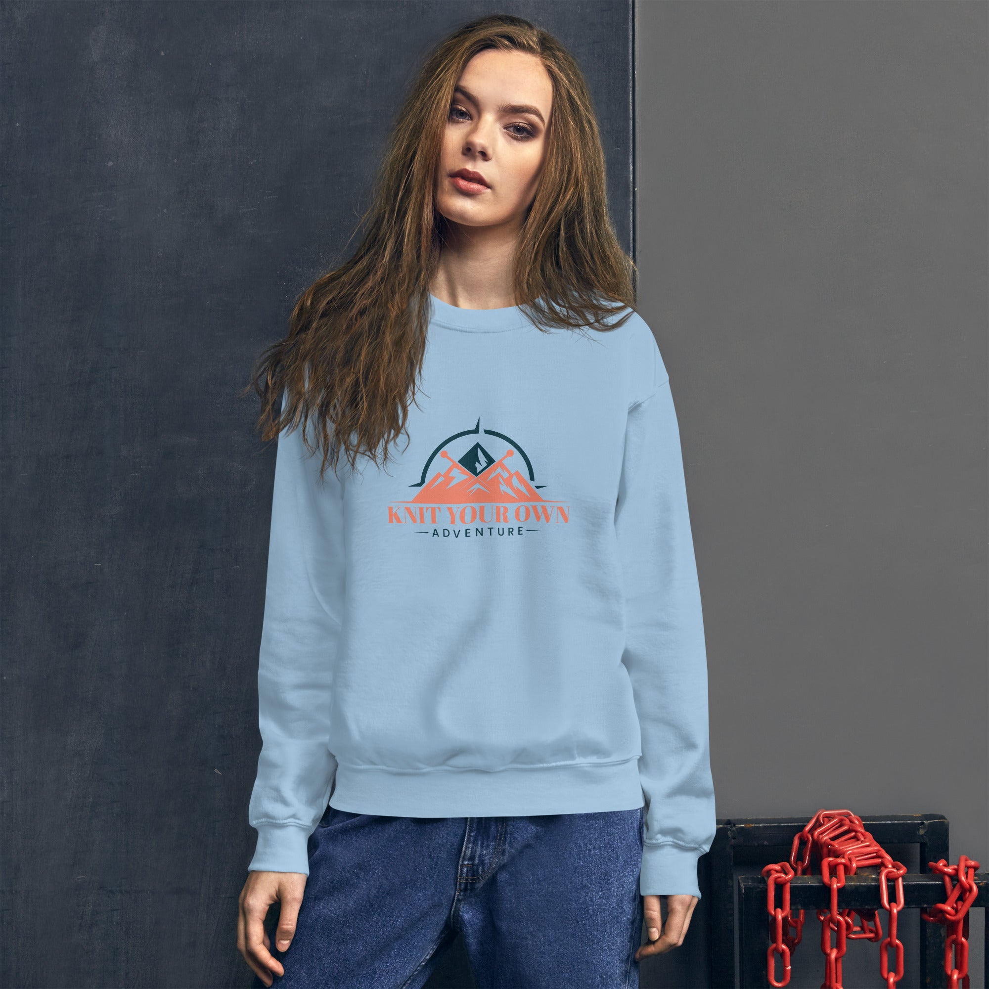 Knit Your Own Adventure Sweatshirt (Multi Color Logo)