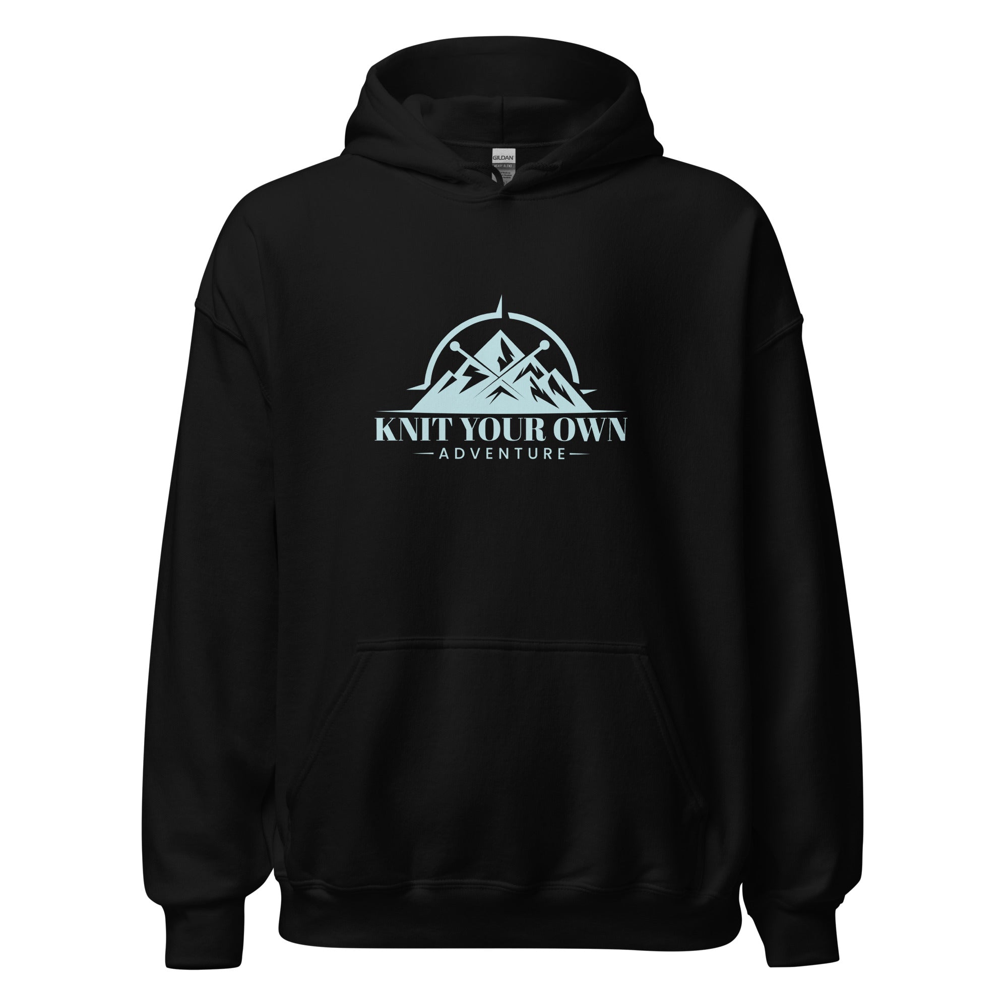 Knit Your Own Adventure Hoodie (Blue Logo)