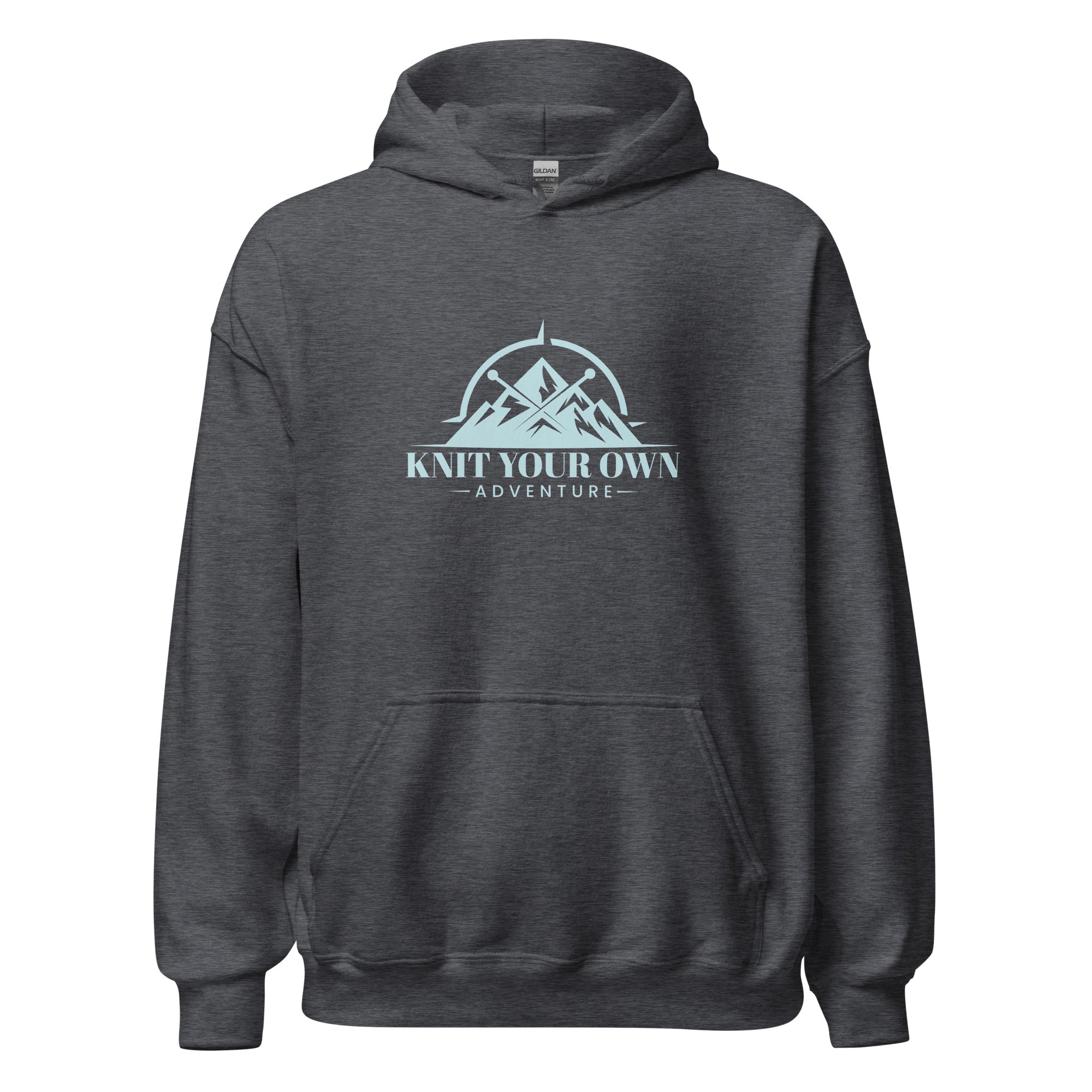 Knit Your Own Adventure Hoodie (Blue Logo)