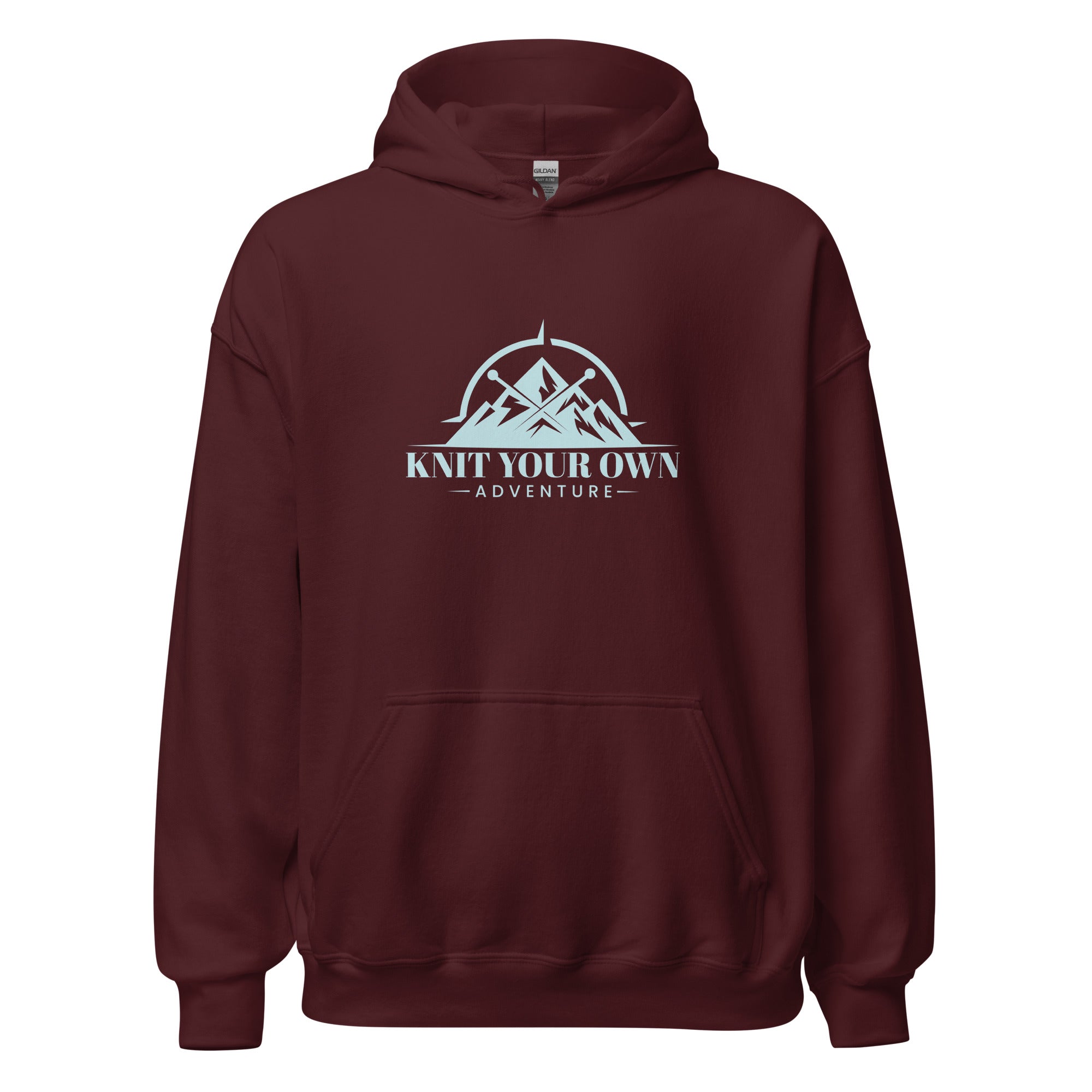 Knit Your Own Adventure Hoodie (Blue Logo)