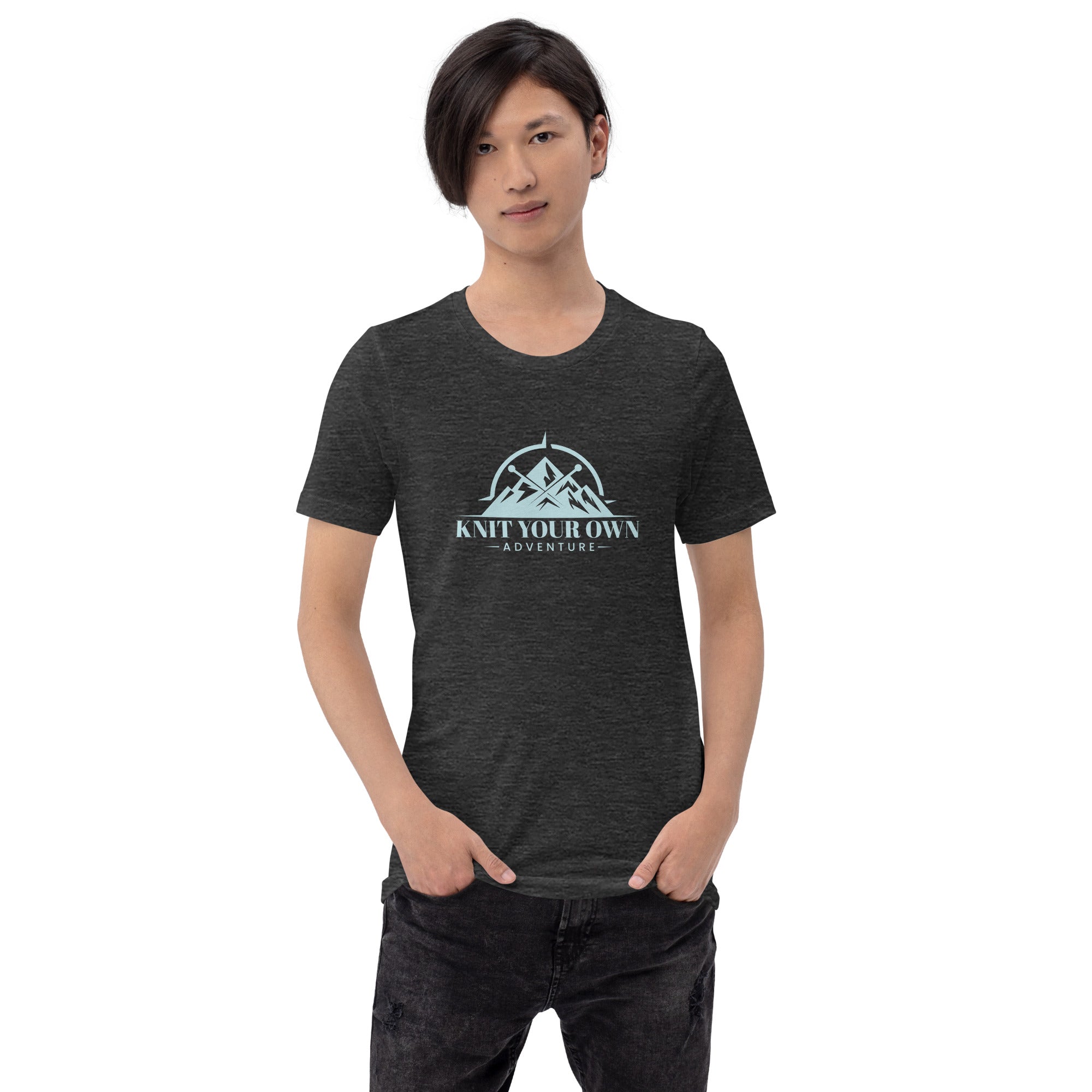 Knit Your Own Adventure Tee (Blue Logo)