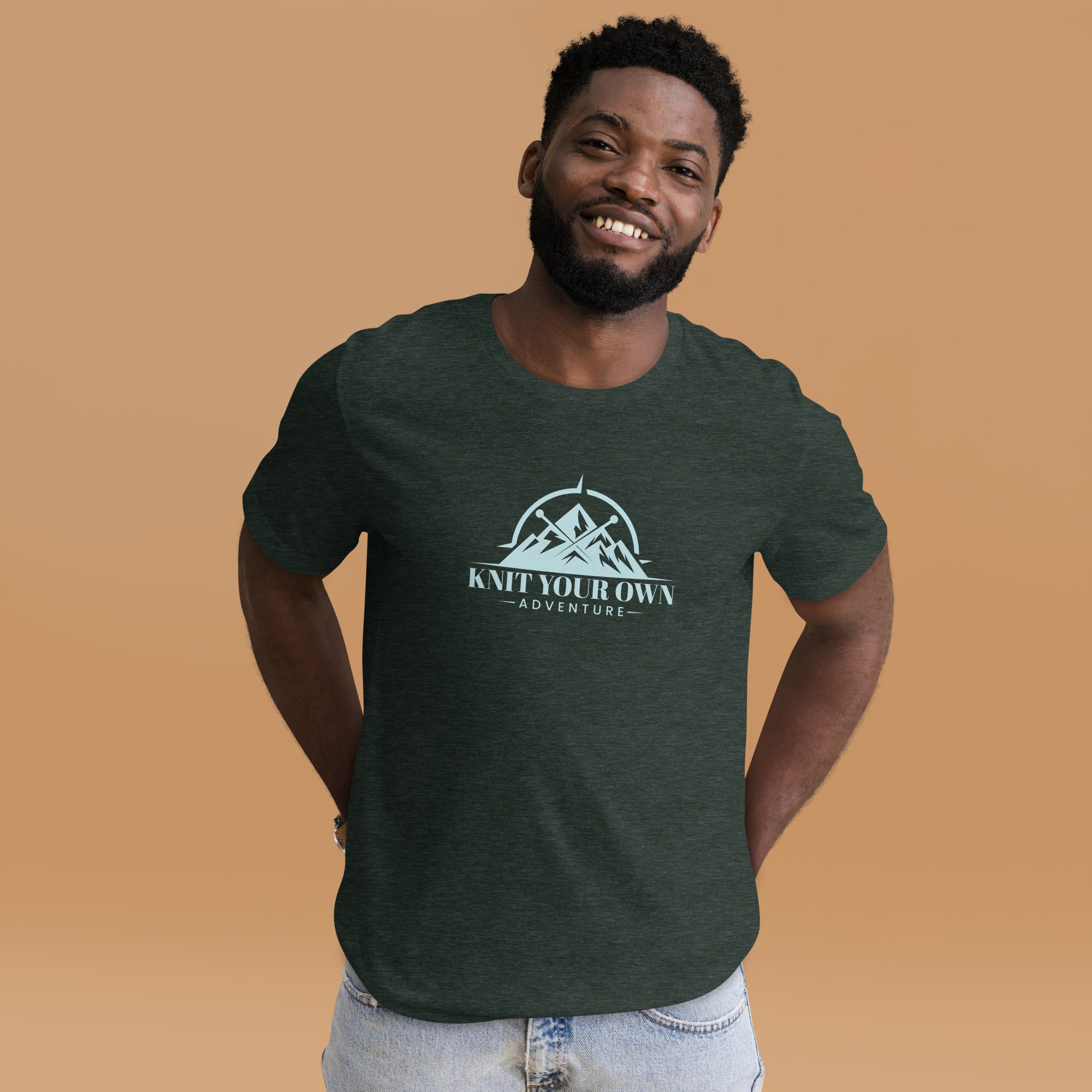 Knit Your Own Adventure Tee (Blue Logo)