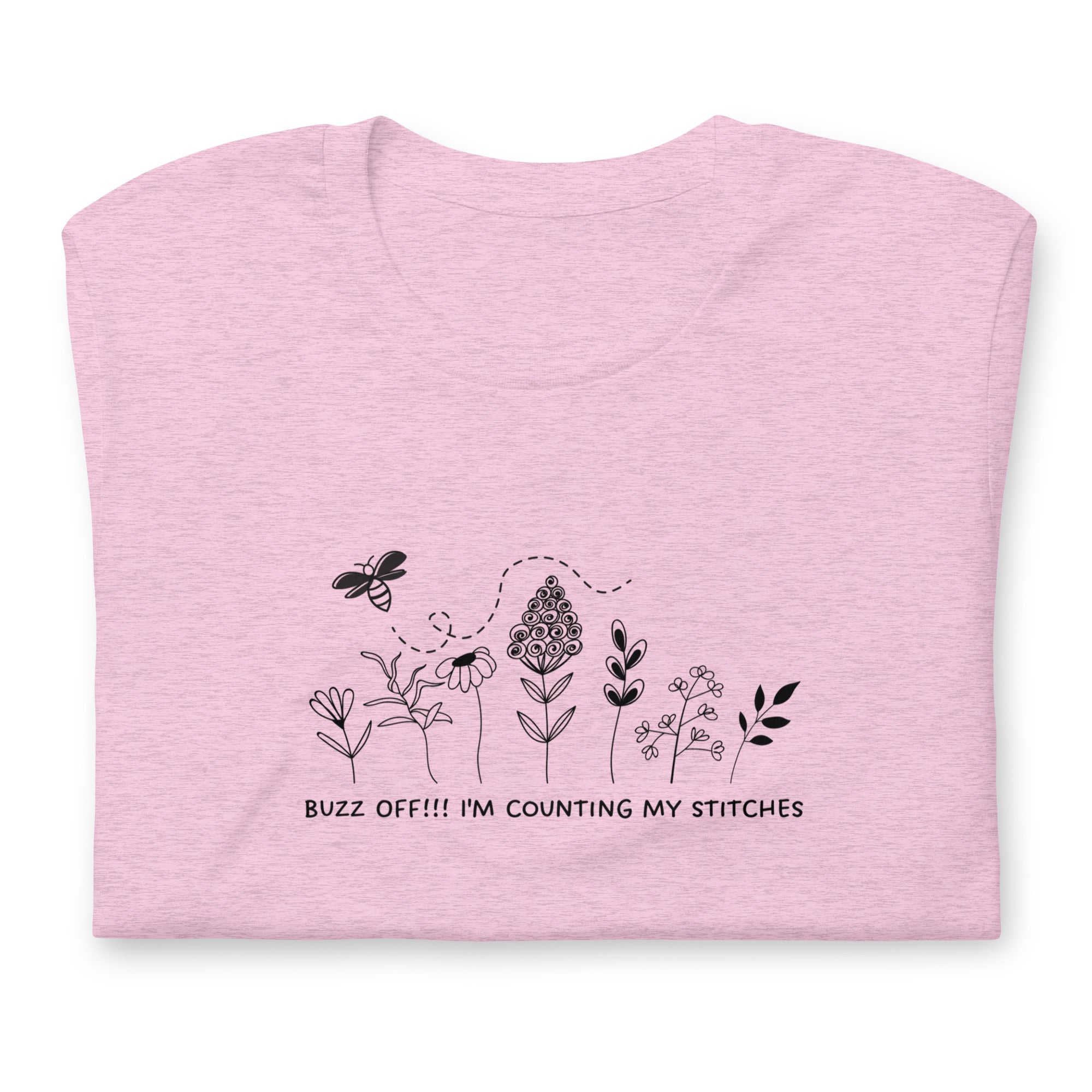 Buzz Off I'm Counting My Stitches Short Sleeve Tee