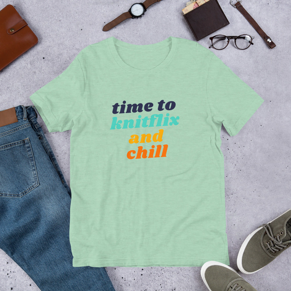Knitflix and Chill Short Sleeve Tee