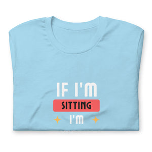 If I'm sitting, I'm knitting Short Sleeve Tee